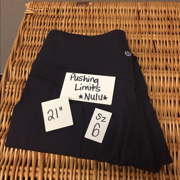 lululemon athletica Pants - Lululemon Pushing Limits Nulu Boysenberry Sz 6
